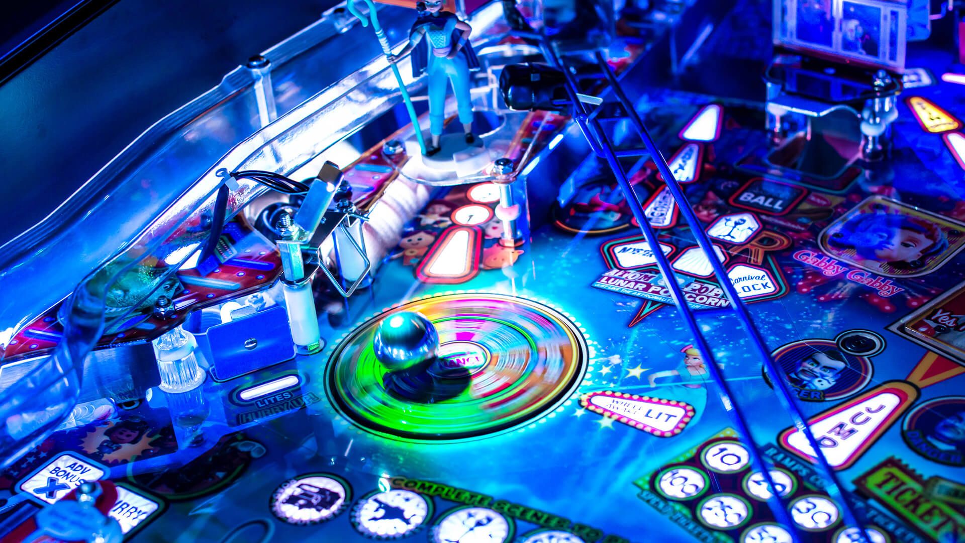 Interactive, Motorized Spinning Playfield Disc