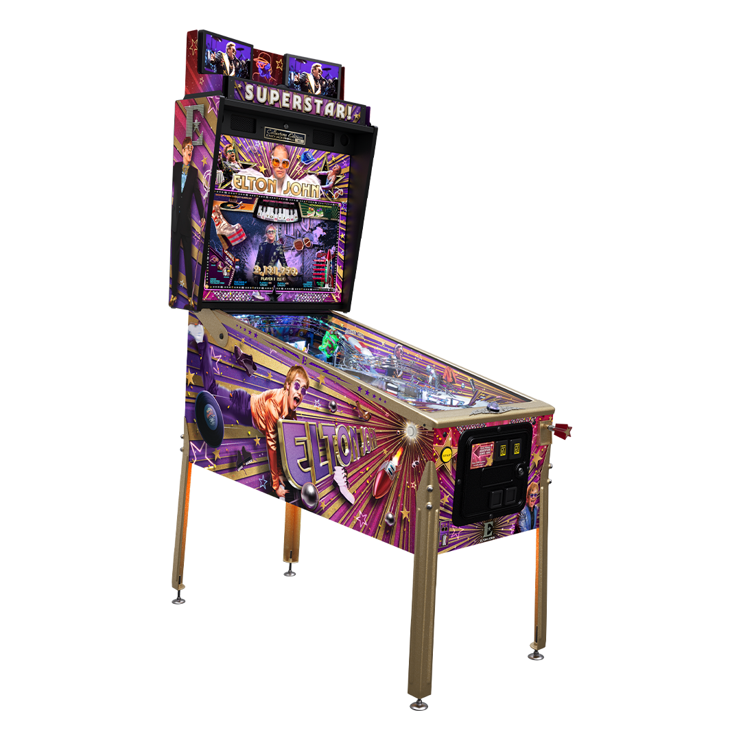 Elton John Pinball Game Collector's Edition Cabinet Right